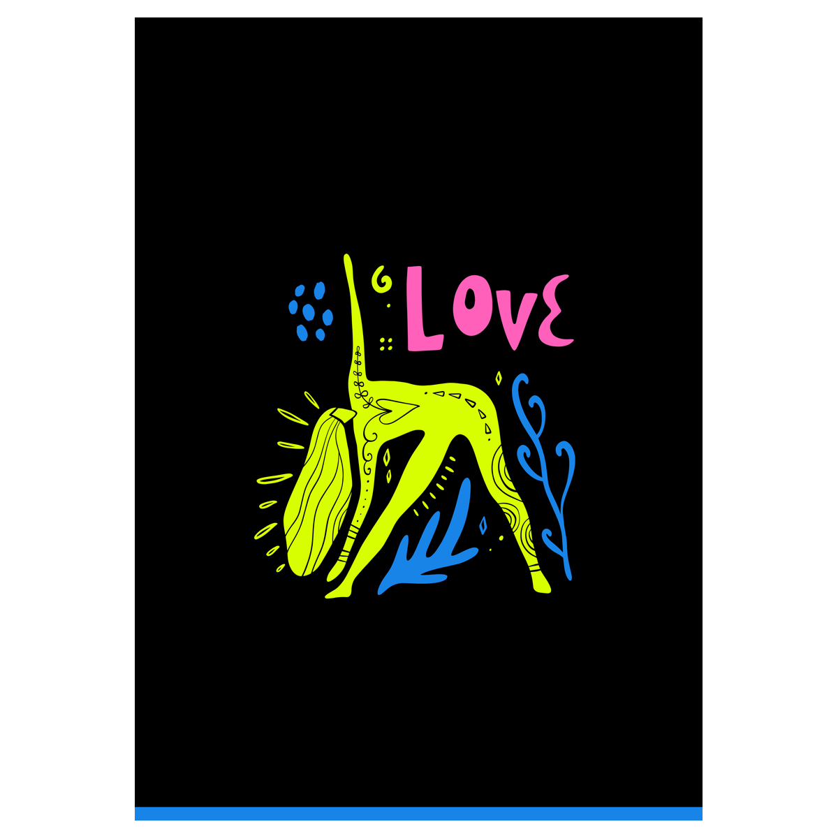 Тетрадь 96л., А4, клетка BG "Love you", печать пантоном — изображение 3