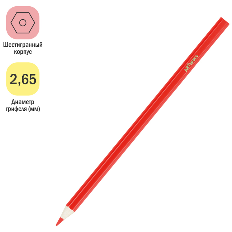 Карандаши цветные ArtSpace "Монстрики", 06цв., заточен., картон, европодвес — изображение 5